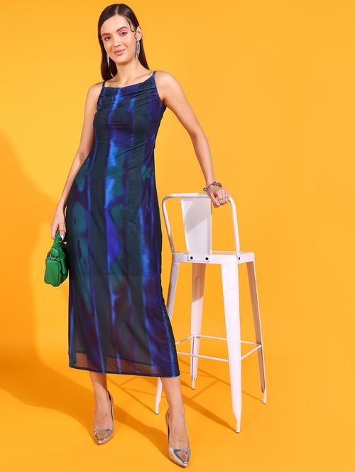 multicolored lycra blend a-linedress - 21305891 - Very Small Image - 1