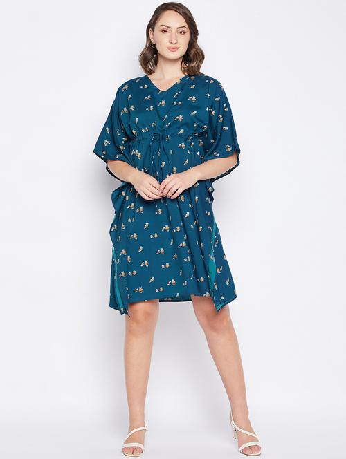 women printed relaxed fit kaftan dress - 21305990 - Very Small Image - 1