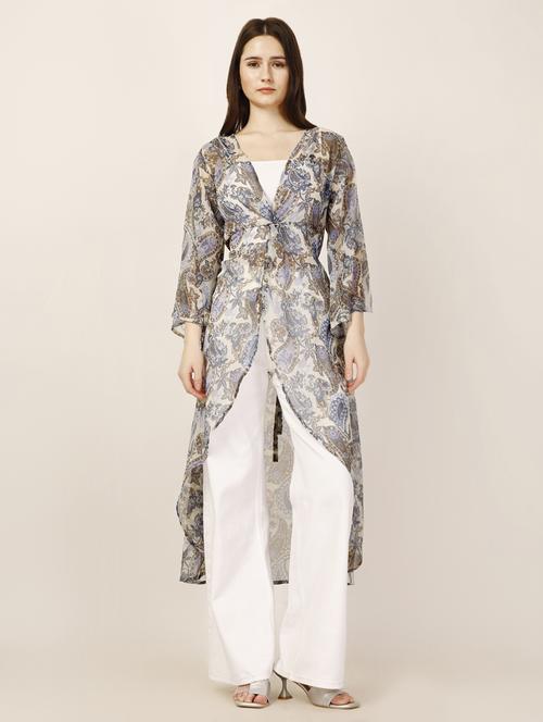 off white polyester shrug - 21306223 - Very Small Image - 1