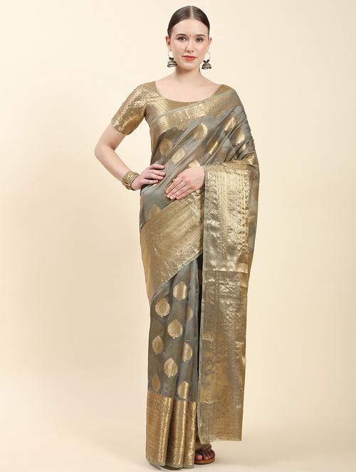 women self design kanjivaram saree - 21306746 - Very Small Image - 1
