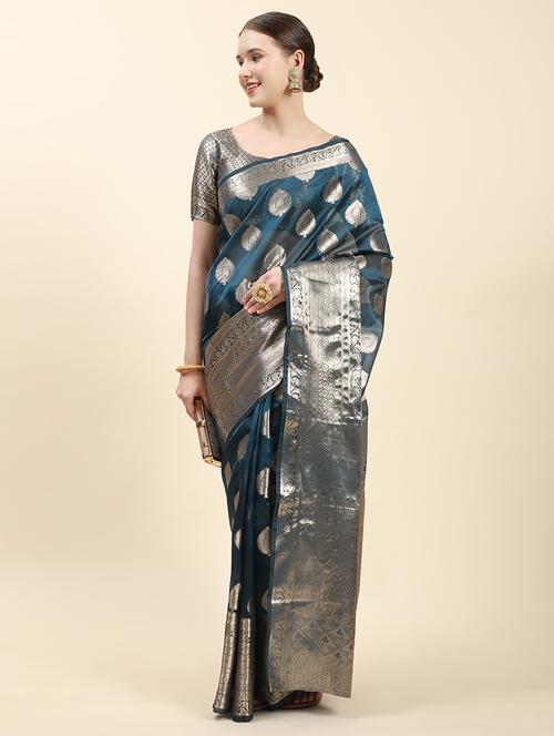 women self design kanjivaram saree - 21306757 - Very Small Image - 1