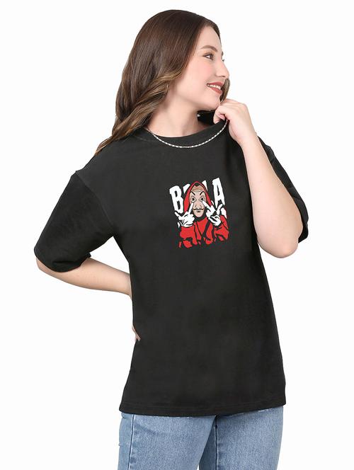 women round neck back printed t-shirt - 21308209 - Very Small Image - 1