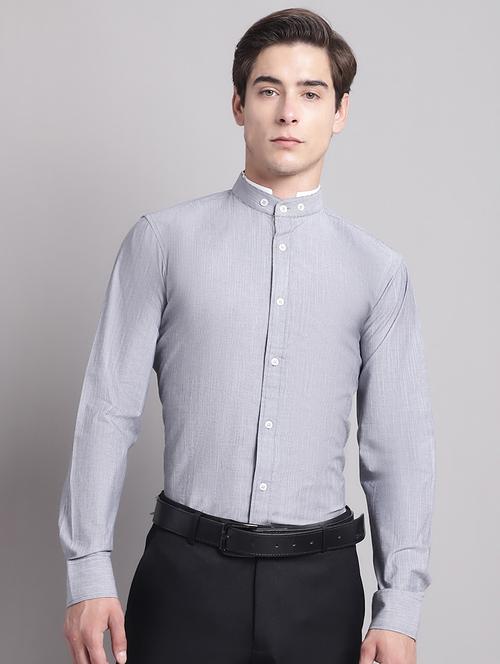 men solid long sleeves formal shirt - 21308647 - Very Small Image - 1