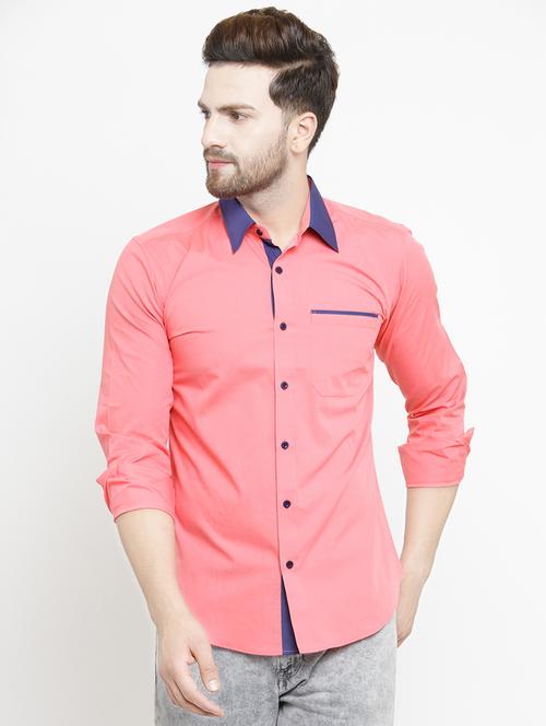 men solid cotton casual shirt - 21309327 - Very Small Image - 1