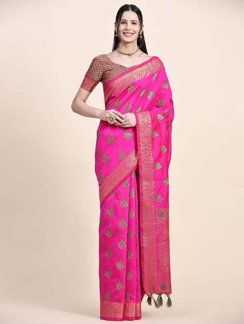 women self design banarasi saree - 21309337 - Very Small Image - 1