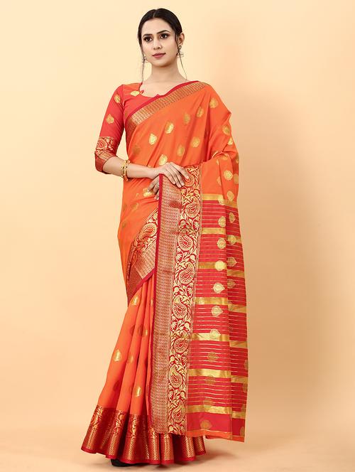 women self design banarasi saree with blouse - 21309972 - Very Small Image - 1