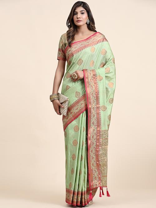 women self design banarasi saree - 21310035 - Very Small Image - 1