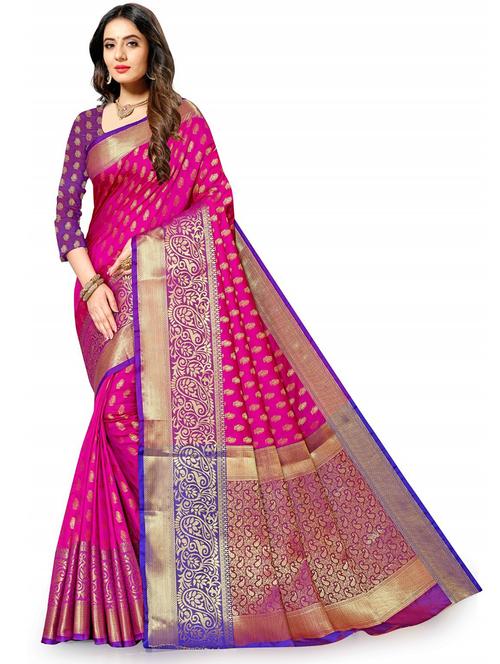women jaquard work kanjivaram saree - 21310051 - Very Small Image - 1