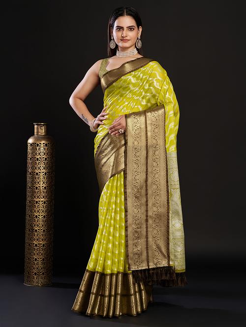 women yellow bordered saree - 21310257 - Very Small Image - 1