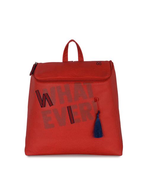 red pvc regular backpack - 21312625 - Very Small Image - 1