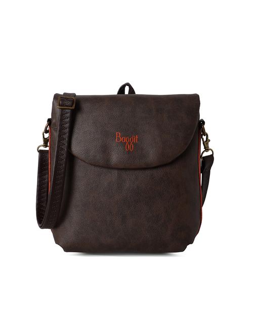 brown pvc regular backpack - 21312659 - Very Small Image - 1