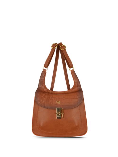 tan brown pvc regular backpack - 21312670 - Very Small Image - 1