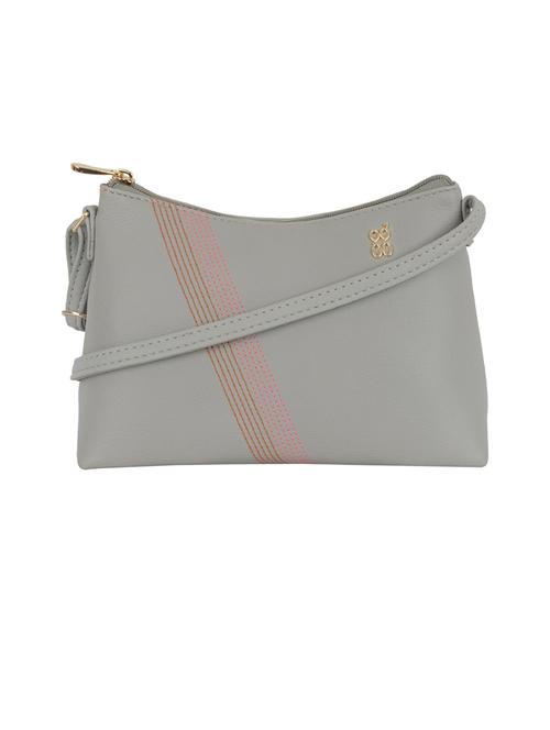 grey pvc sling bag - 21313178 - Very Small Image - 1