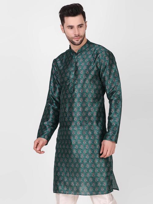 men mandrain neck kurta pyjama set - 21313675 - Very Small Image - 1