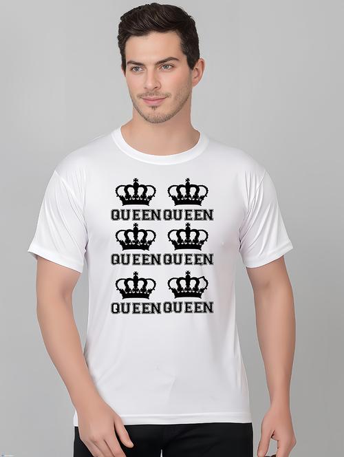 men front print round neck t-shirt - 21313910 - Very Small Image - 1