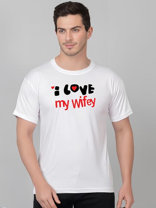men round neck front print t-shirt - 21313916 - Very Small Image - 1