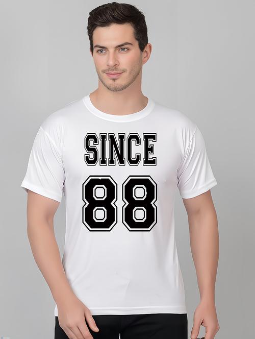 men round neck front print t-shirt - 21313935 - Very Small Image - 1