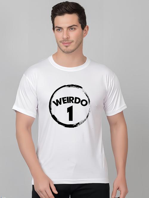 men round neck front print t-shirts - 21314677 - Very Small Image - 1