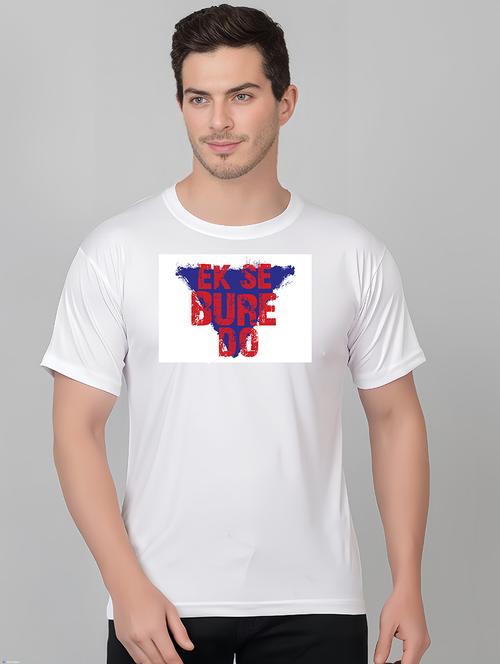 men round neck chest print t-shirts - 21314682 - Very Small Image - 1
