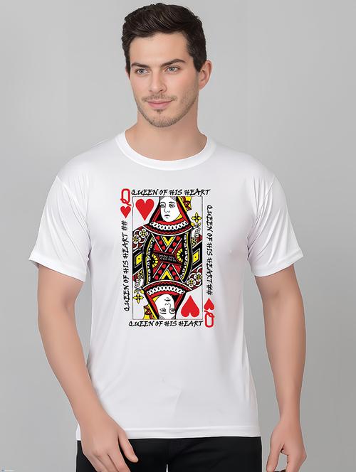 men round neck front print t-shirt - 21314826 - Very Small Image - 1