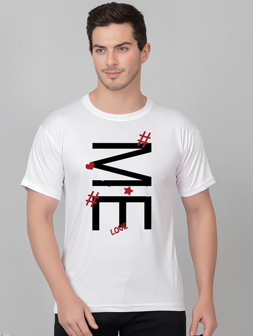 men round neck front printed t-shirt - 21314839 - Very Small Image - 1