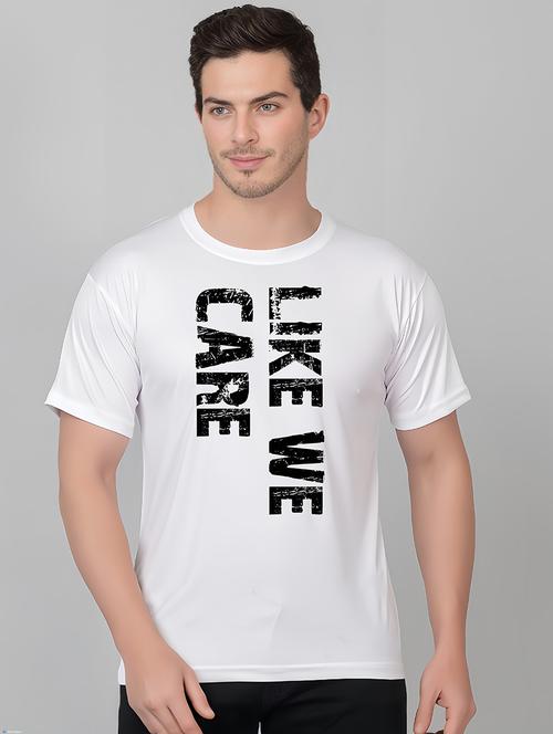 men round neck front print t-shirt - 21314872 - Very Small Image - 1