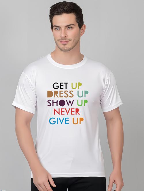 men round neck front print t-shirt - 21314879 - Very Small Image - 1