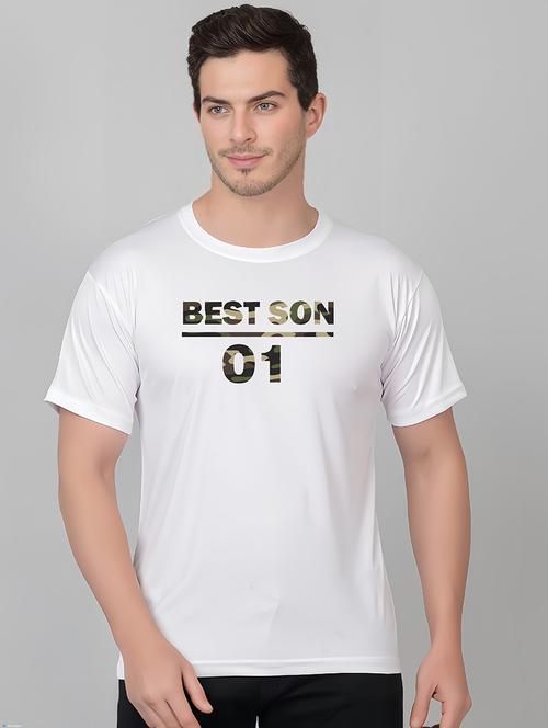 men round neck chest print t-shirt - 21314915 - Very Small Image - 1
