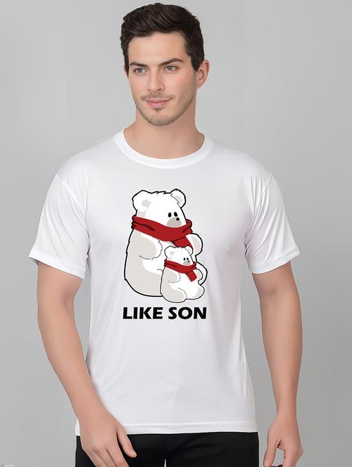 men round neck front printed t-shirt - 21315006 - Very Small Image - 1