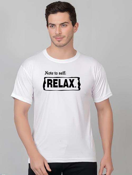 men round neck chest print t-shirt - 21315042 - Very Small Image - 1