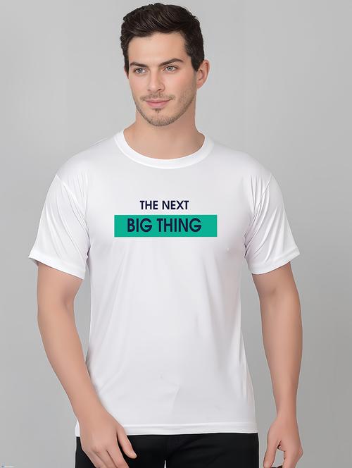 men round neck chest printed t-shirt - 21315068 - Very Small Image - 1