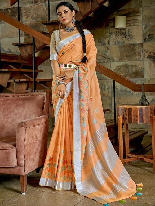 women self design bordered saree - 21316073 - Very Small Image - 1