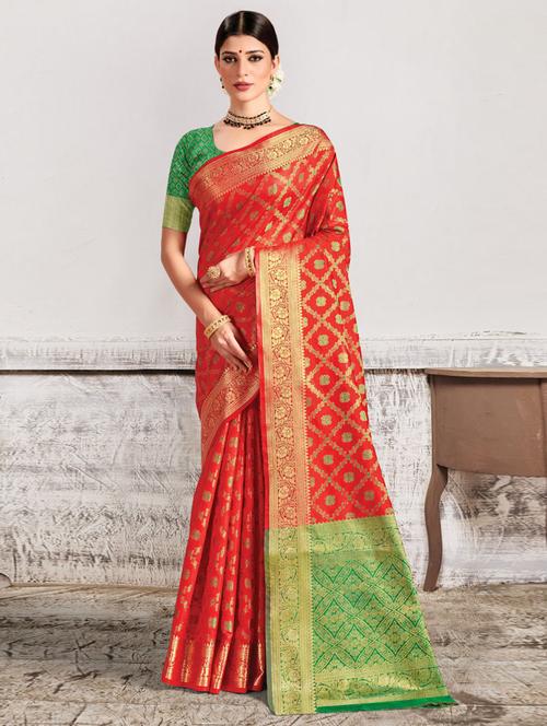 women self design banarasi saree - 21316082 - Very Small Image - 1