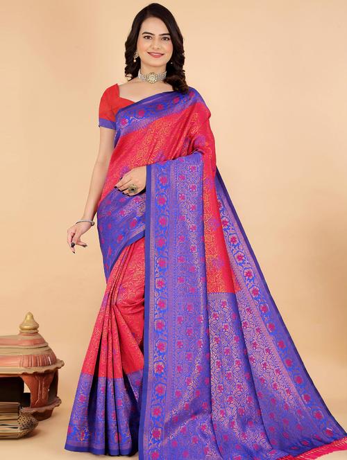 women self design banarasi saree - 21316189 - Very Small Image - 1