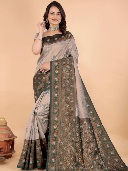 women self design banarasi saree - 21316192 - Very Small Image - 1