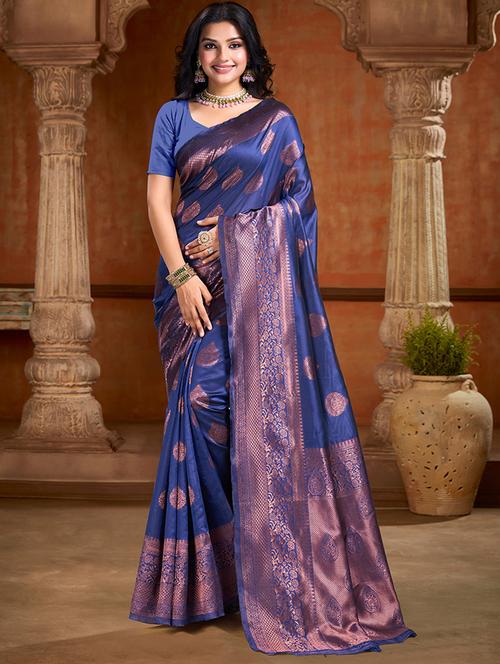 women self design banarasi saree - 21316439 - Very Small Image - 1