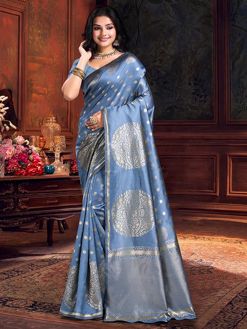 women self design banarasi saree - 21316463 - Very Small Image - 1