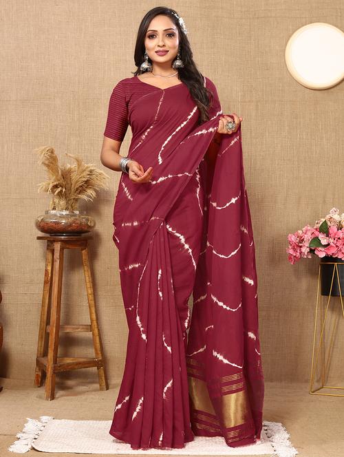 women printed saree - 21316589 - Very Small Image - 1