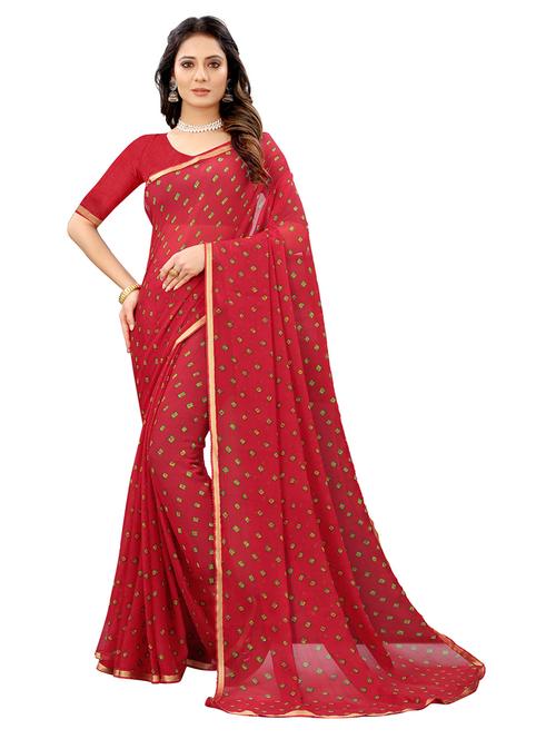 women printed saree - 21316635 - Very Small Image - 1