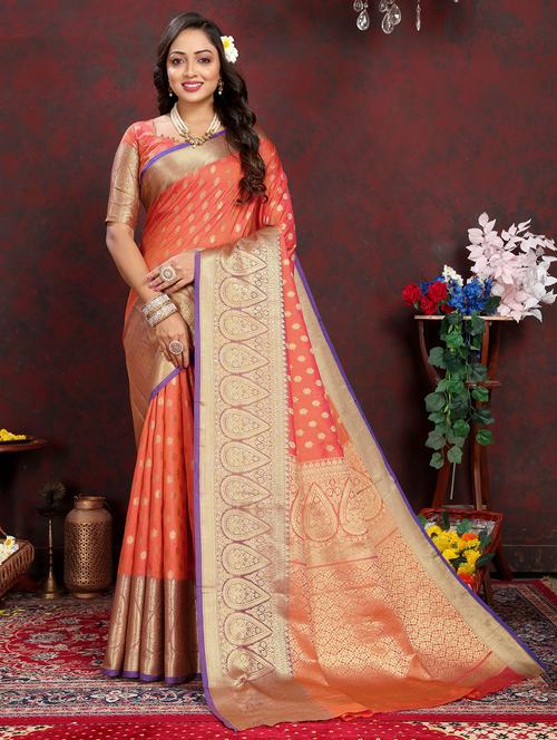 women self design banarasi saree - 21316814 - Very Small Image - 1