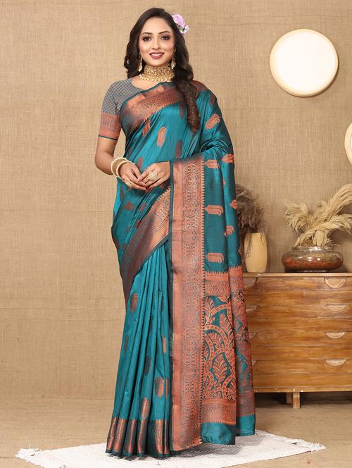 women self design banarasi saree - 21316826 - Very Small Image - 1