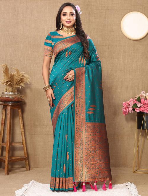 women self design banarasi saree - 21316892 - Very Small Image - 1