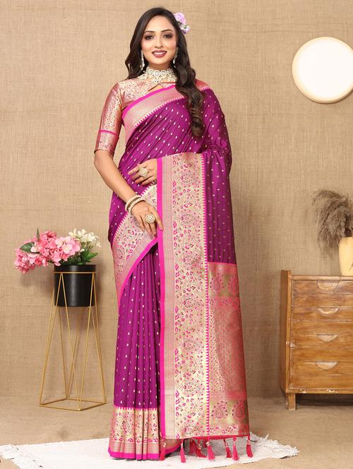 women self design banarasi saree - 21316897 - Very Small Image - 1