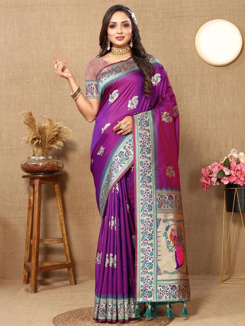 women self design paithani saree - 21316917 - Very Small Image - 1