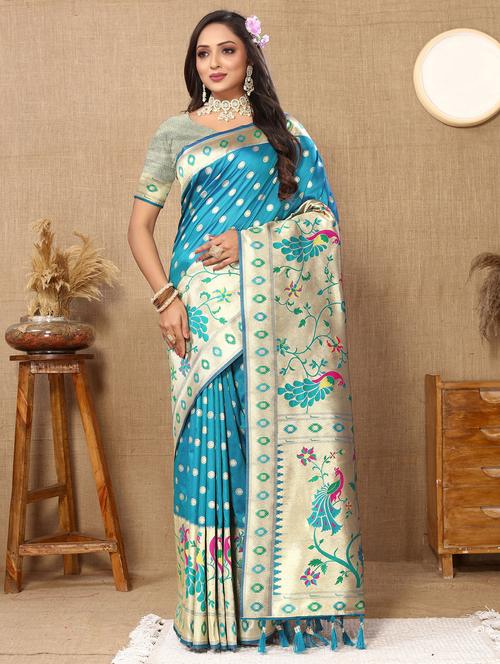 women self design paithani saree - 21316923 - Very Small Image - 1