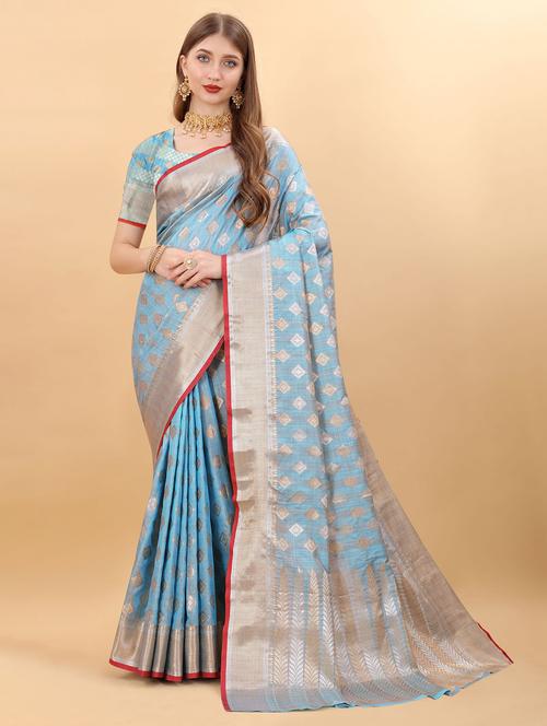 women self design banarasi saree - 21316949 - Very Small Image - 1