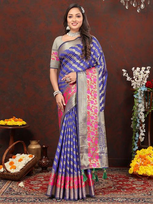 women self design banarasi saree - 21316950 - Very Small Image - 1