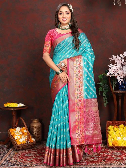 women self design banarasi saree - 21316963 - Very Small Image - 1