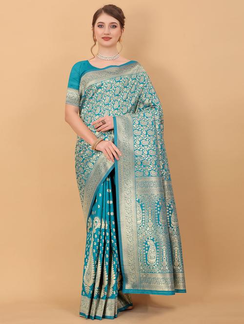 women self design banarasi saree - 21316991 - Very Small Image - 1