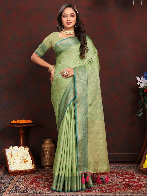 women self design banarasi saree - 21317003 - Very Small Image - 1